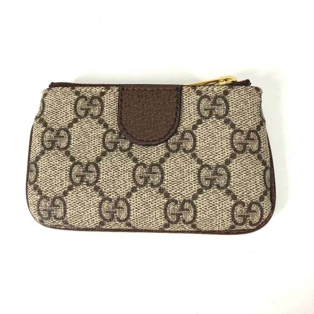 GUCCI GG Supreme Ofidia coin purse Wallet with key hook Key Case - Picture 2 of 14